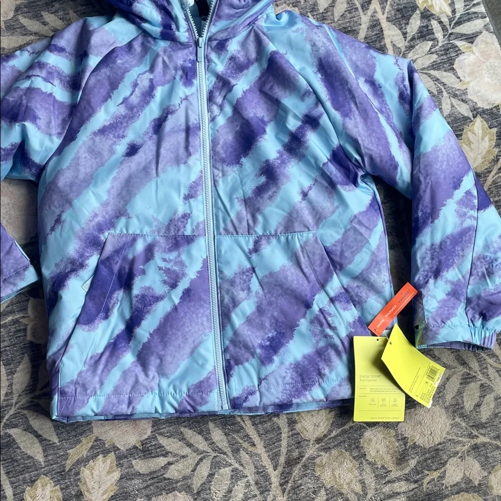 NWT Outer Shell Spring Perfect All in Motion Large Girls Jacket - Picture 3 of 11